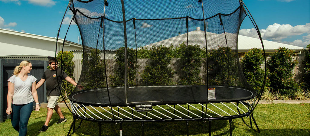 Springfree Oval vs. Round Trampolines (Size, Cost and Bounce)