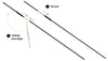 Net pole 73cm + 125cm